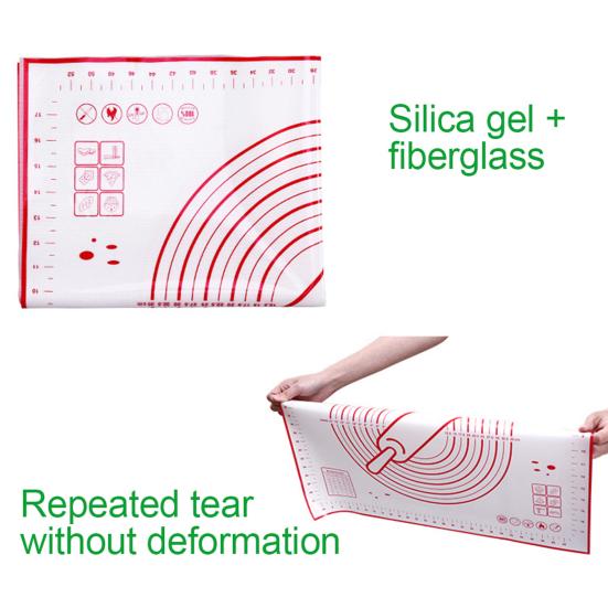 Baking Cushion Non-stick with Scale Silicone Kneading Rolling Dough Mat