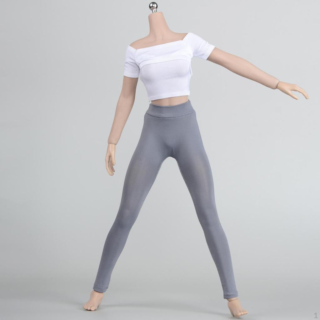 1/6 Doll Legging Pants Figure Clothes Athletic Sports Casual Dress up Cosplay Mini Workout for