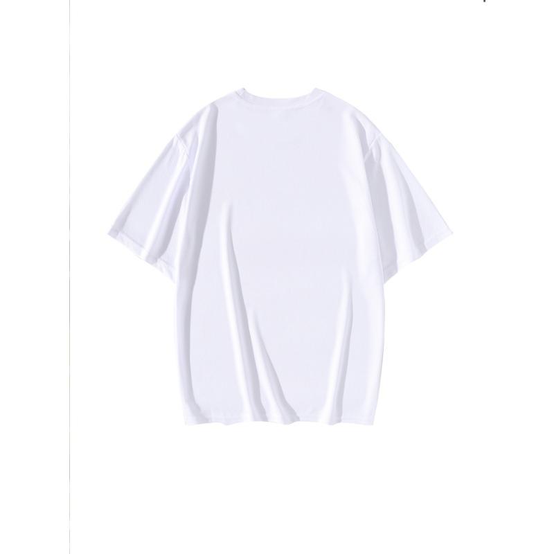 European sizes Men's Trendy Short-Sleeve T-Shirt with Creative Sunrise Sunset Ocean Pattern Print, Casual Loose-Fit Crew Neck Base Layer