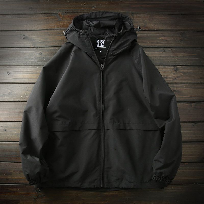 European and American Orders, Technical Waterproof and Breathable, Export Surplus Autumn Men's Hooded Windbreaker Jacket, Large Size Coat