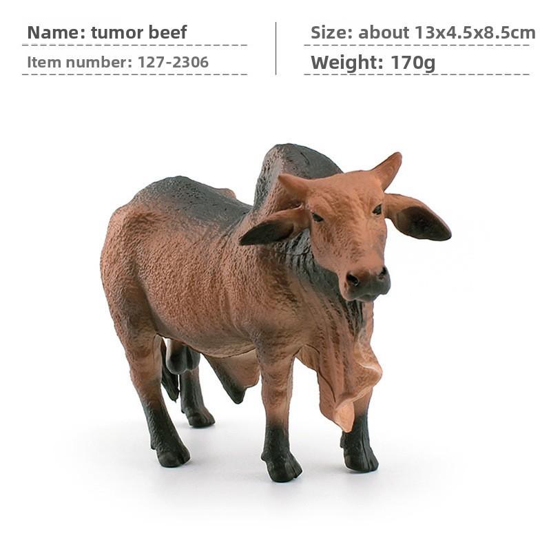 Texas Longhorn Cattle Pvc Model Collectible Animal Decor For Farmhouse Display