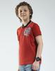 MONTE CARLO Jungen Regular Fit Bedrucktes Polo Kurzarm T-Shirt
