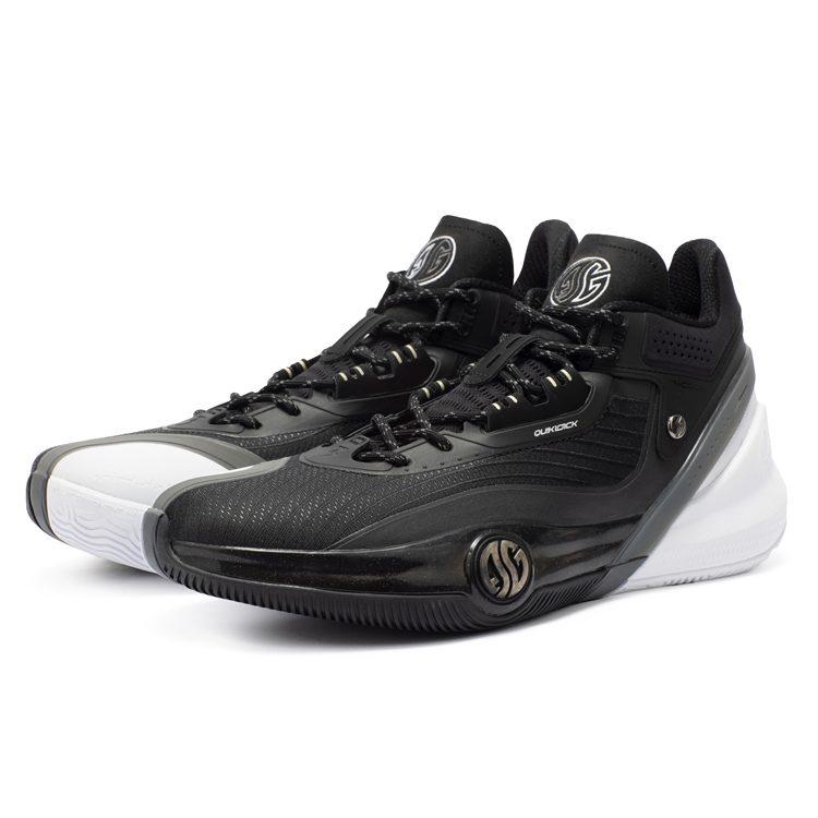 361 AG3 Aaron Gordon 3 Cushioning, Wear Resistant Mid Top Performance Basketball Shoes Men's Obsidian Black 572241106-1