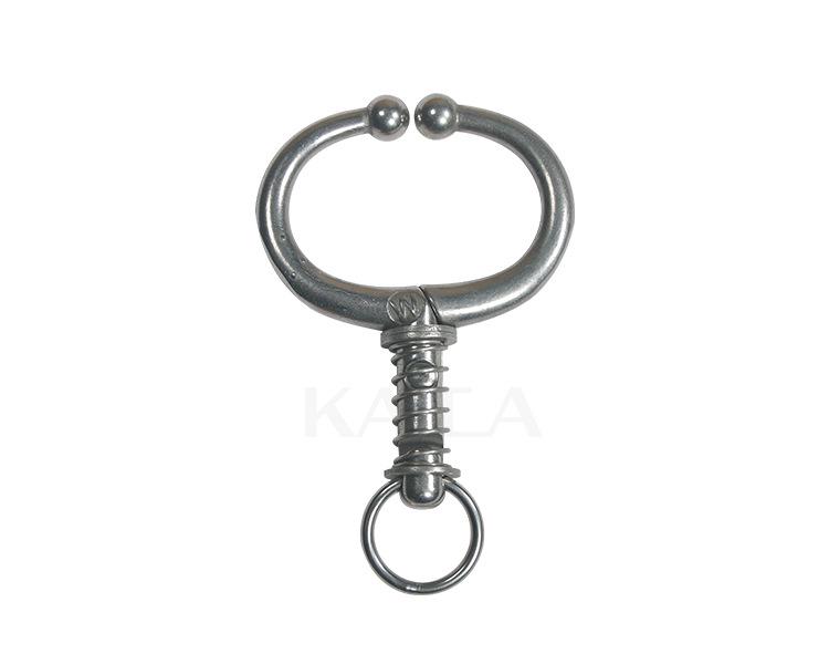 Stainless Steel Bull Nose Pliers for Cattle, Large Size, Punch-Free Spring Type Traction Tool