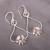 Pink Opal Turquoise Gemstone Jewelry, 925 Solid Sterling Silver Earrings, Opal Silver Earrings Meditation Jewelry For Gift