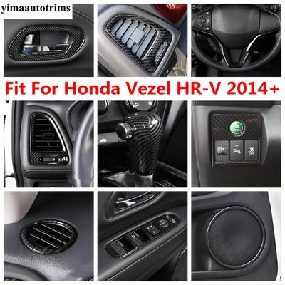 Dashboard Frame / Window Lift / Door Speaker / Gear Shift Head Cover Trim ABS Accessories For Honda Vezel HRV HR-V 2014 -