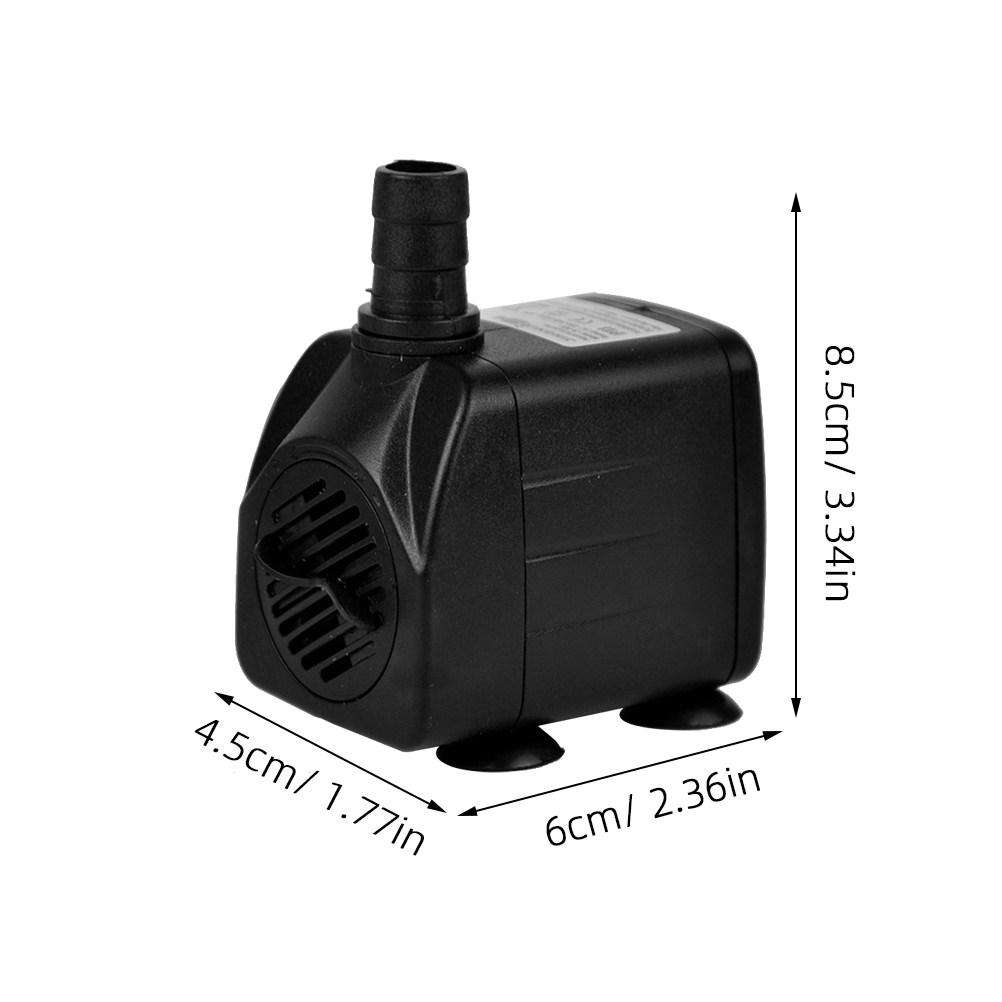 

10W Submersible Water Pump for Small Ponds Desktop Fountains Aquariums Water Gardens with Adjustable Flow Rate