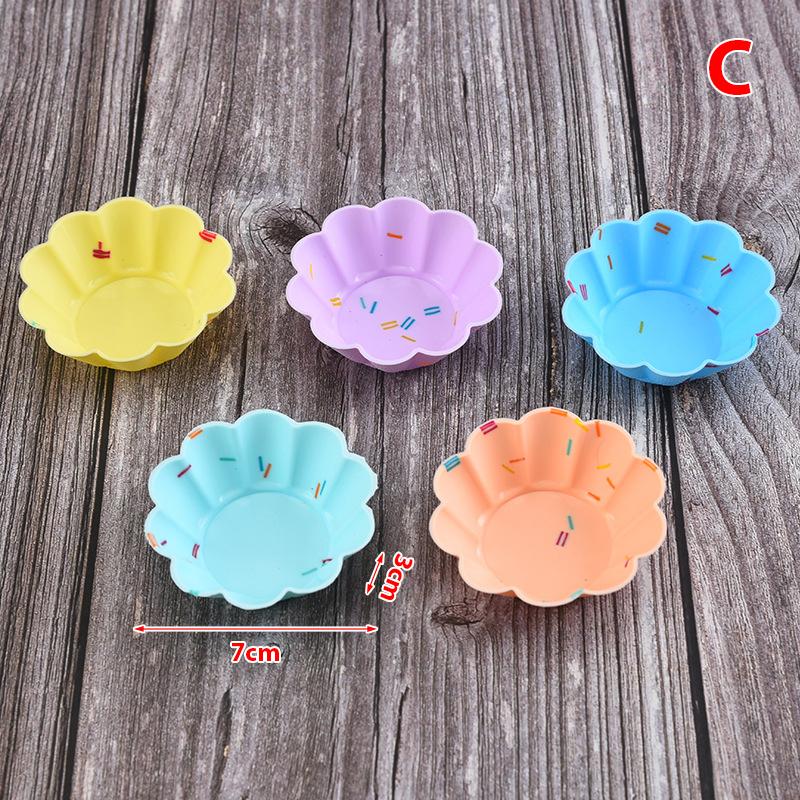 5 Stück/Set Silikon Kuchenform Muffin Cupcake Backformen DIY Kuchen Dekorationswerkzeug