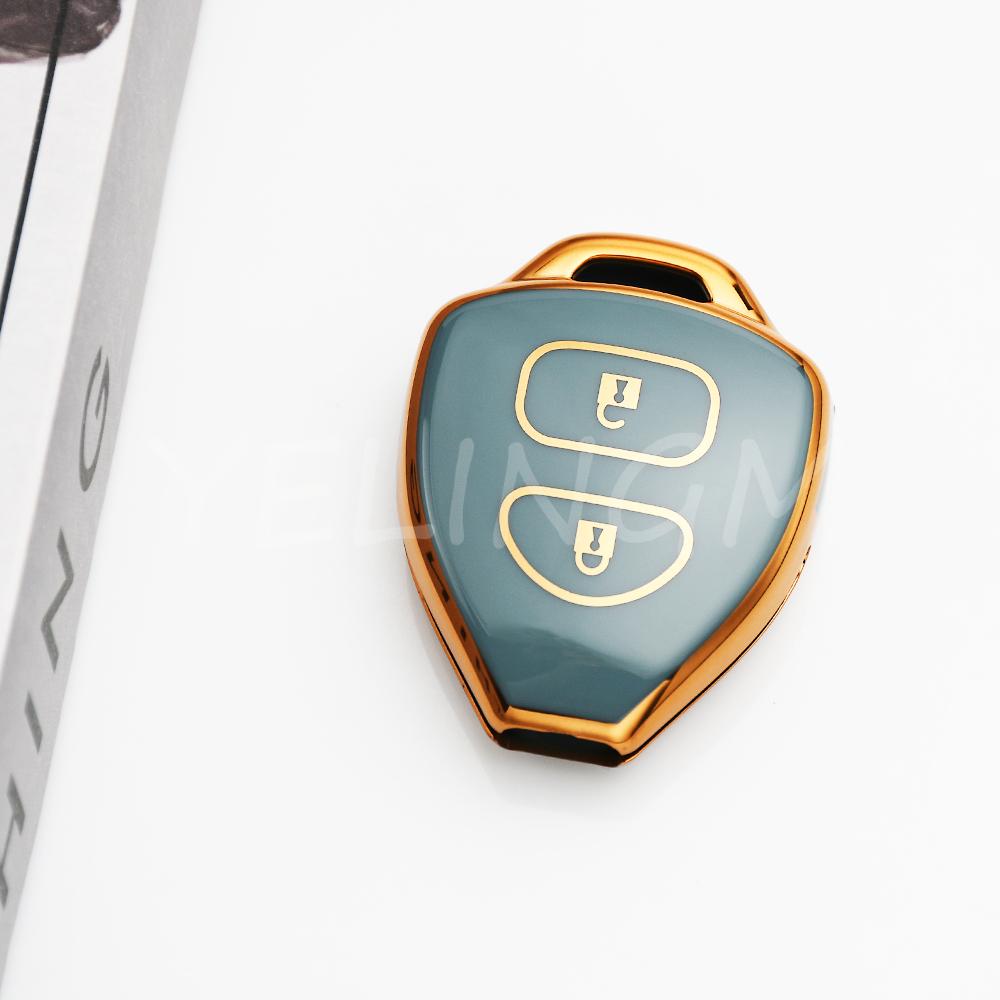 2/3/4Buttons Auto Key Shell For Toyota Corolla Vios Camry Yaris Rav4 Hilux Cruiser Fortuner Fob Holder Bag Car Key Case Cover