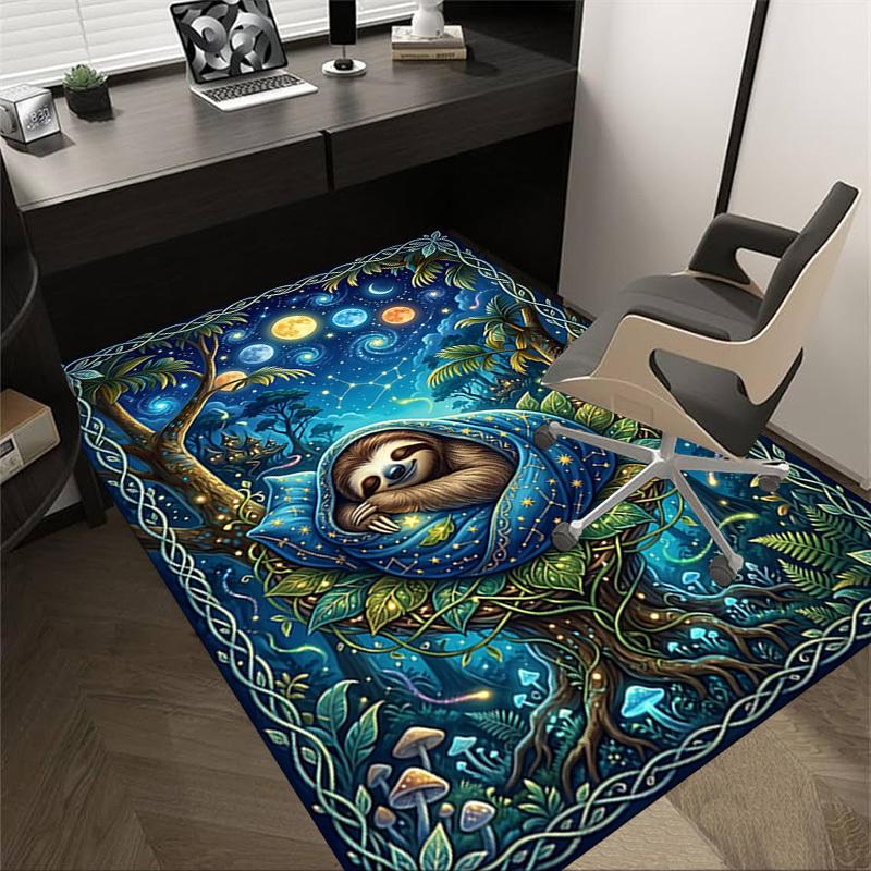 

1PC Sloth Extra Large Non-Slip Floor carpet, Office, family, bedroom, Studio - Large Area Rug,Longlasting Material-K0393 60cm by 90cm