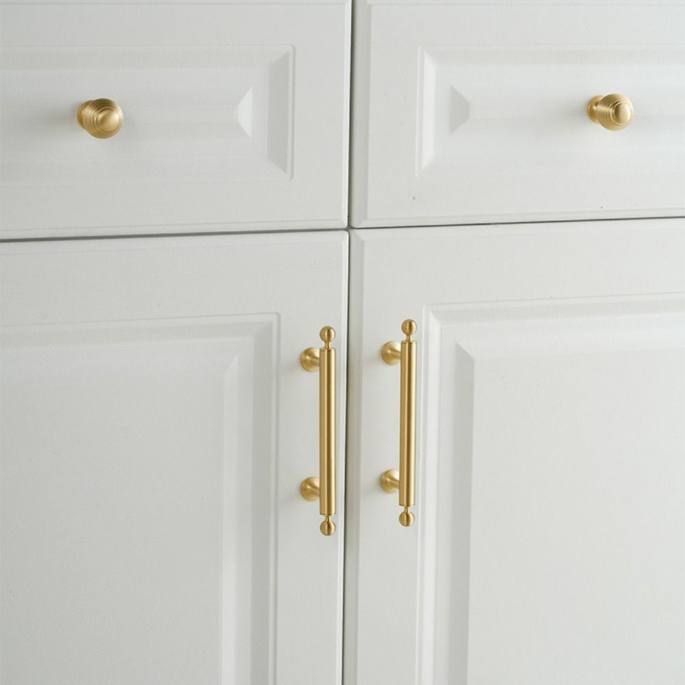 Solid Brass Furniture Handles Antique Bronze Finish Drawer Knobs Retro Cabinet Pulls For Drawers