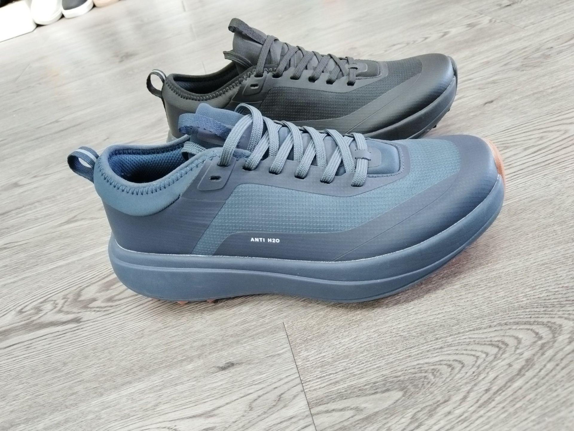 

Летняя классическая мужская обувь для активного отдыха, походная обувь, внедорожные кроссовки, нескользящие, износостойкие, удобные и дышащие сетчатые мужские походные туфли 44 синий