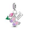 925 Silver Charms Glow-in-the-dark Bulb Firefly Pendant Dangle Charm Fit Fashion Style Bracelet Pendent Women Jewelry