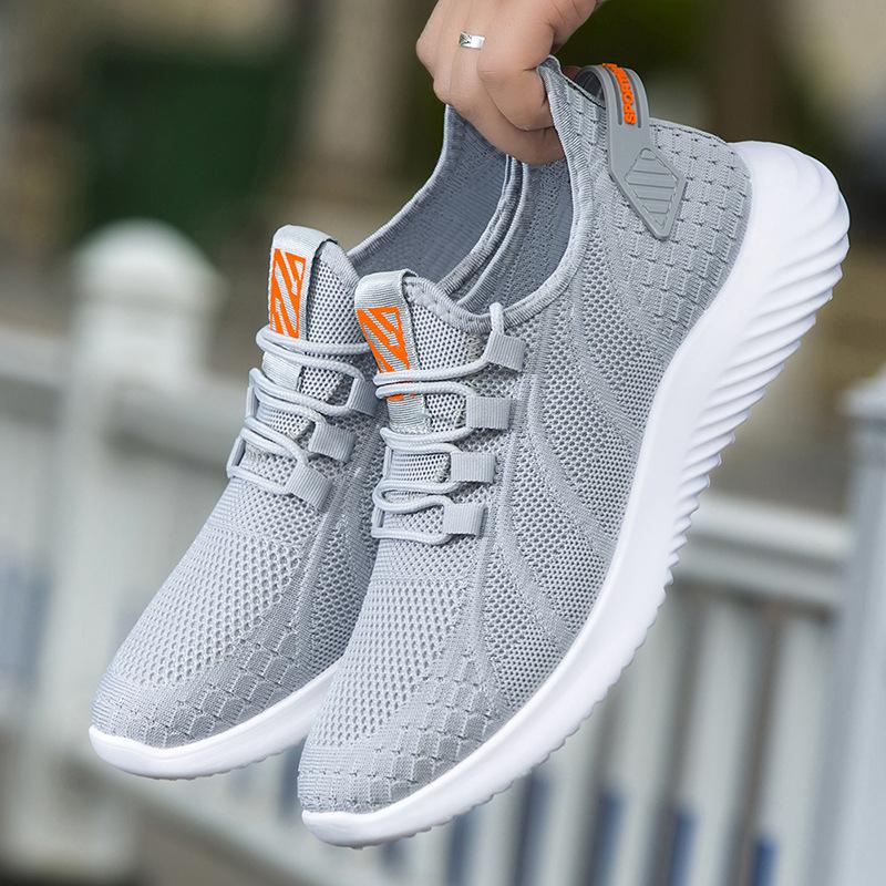 Spring and summer new fly-woven men's shoes casual soft-soled shoes fashion trendy student shoes