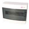 Surface-mounted Distribution Board 12 Modules IP40 Transparent Door ECT12PT