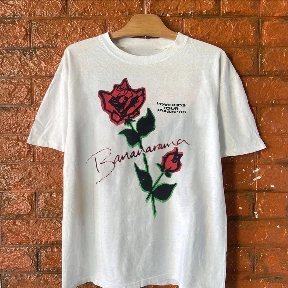 Vtg Bananarama Lovekids Tour Cotton White Full Size Unisex Shirt Unisex T-Shirt M