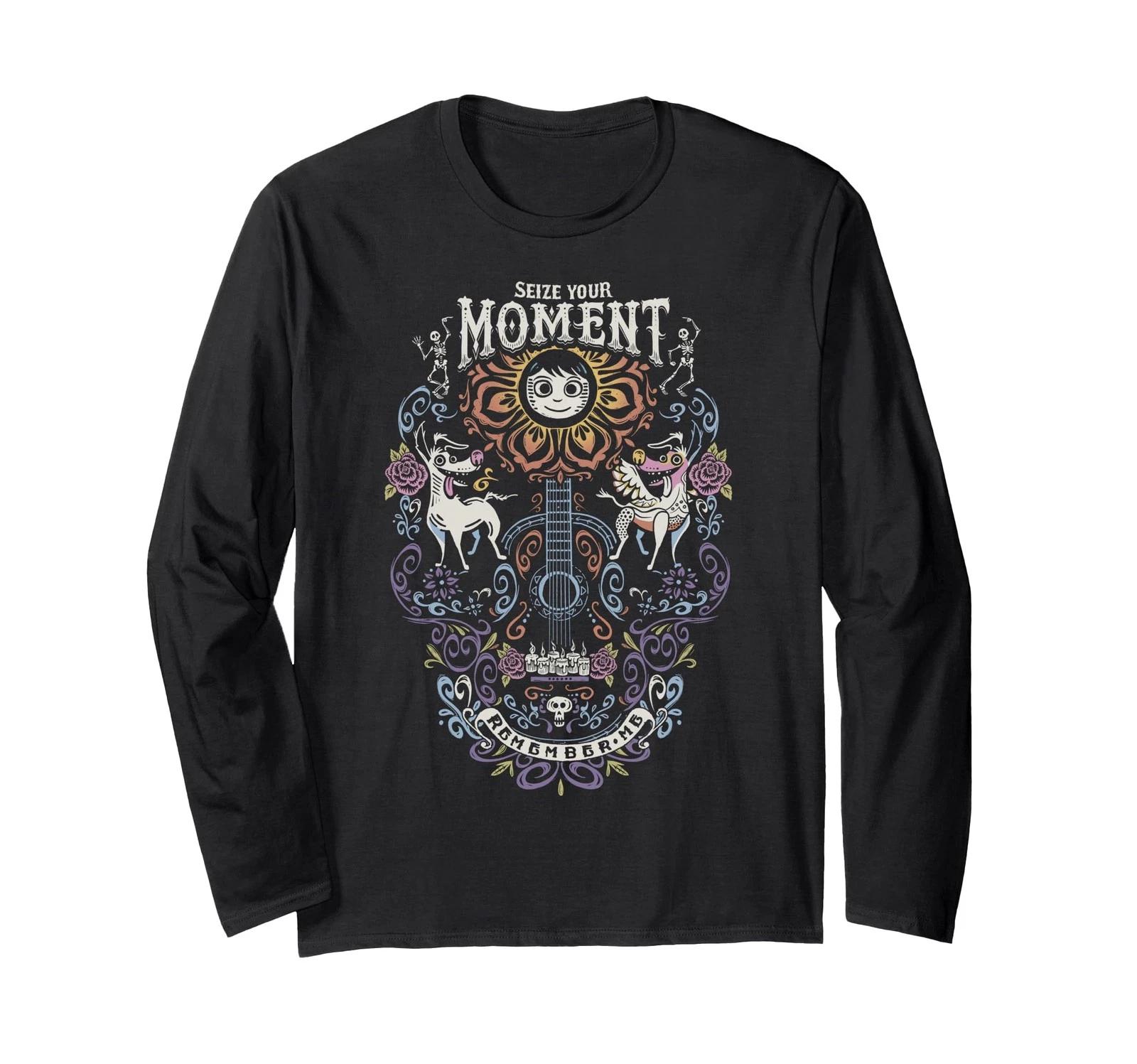 Disney Pixar Dante & Miguel Guitar Line Art Long-Sleeve T-Shirt_ S