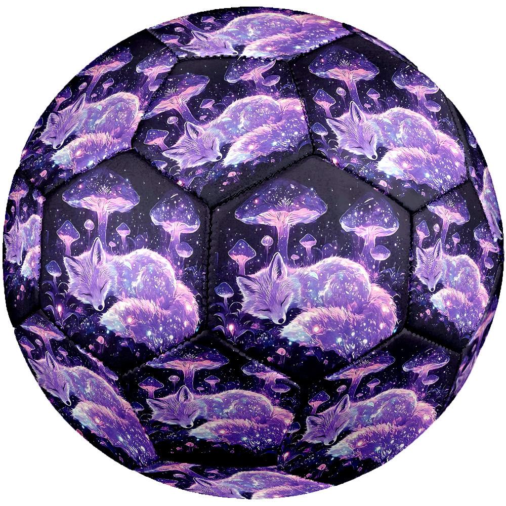 1pc Mystical Fox Dreamscape Size 5 Soccer Ball Professional Match Training Football Indoor &Outdoor Sports Ball Lightweight Durable C6525
