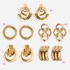Fashion Simple Single Layer Metal Ear Stud Earrings