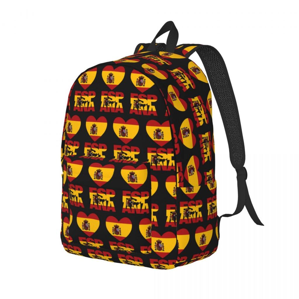 Spain Flag Map Backpack Hot Sale Daypack Large Capacity Kids BookBag School Bag Shoulder Bags for Men Women