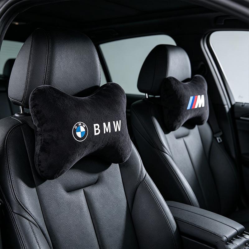 NEOW3 Car Neck Pillow Lint Head Support Protector Universal Headrest Back Cushion For BMW M E90 E91 E92 E46 E60 E90 X1 X3 X5 E70or