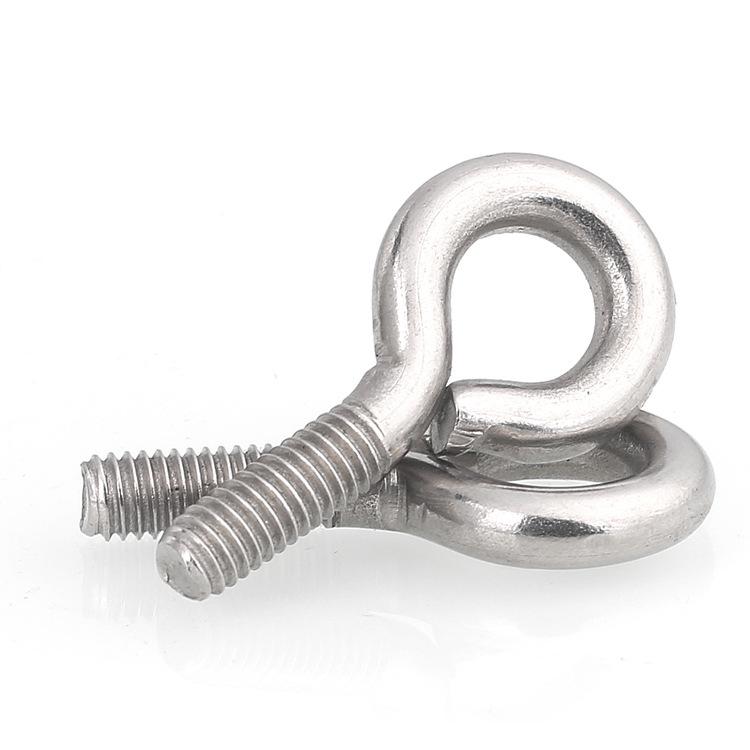 304 Stainless Steel Closed Eye Bolt Hook for Lifting Ring Screw