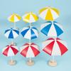 Adorable Mini Sun Umbrella Micro Landscape Ornament For Charming Dollhouse Decor