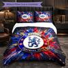 Set Biancheria da Letto Chelsea FC Modello 3 Pezzi Morbida Copripiumino in Microfibra con Federe per Camera da Letto