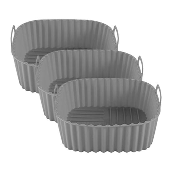 Bandeja de Cesta de Silicona para Freidora de Aire Reutilizable Forros de Silicona para Freidora de Aire Sin BPA