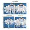 White Women's Lace Collar Bow Fake Collar Cloak Fake False Collars New Collar Insignia