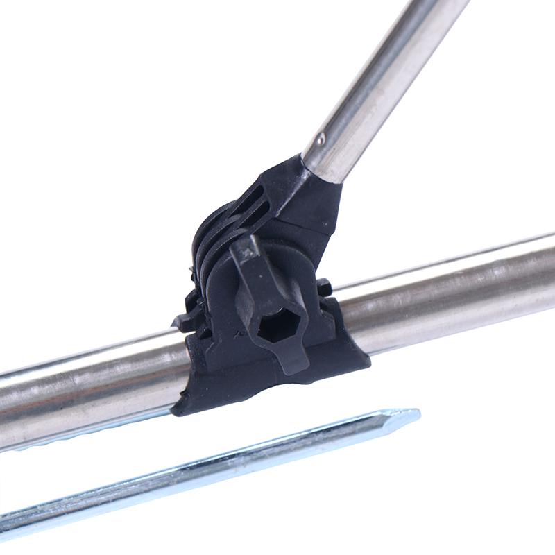 Heavy Duty V Shape Head Adjustable Stainless Steel Fishing Rod Bracket for Secure Angling