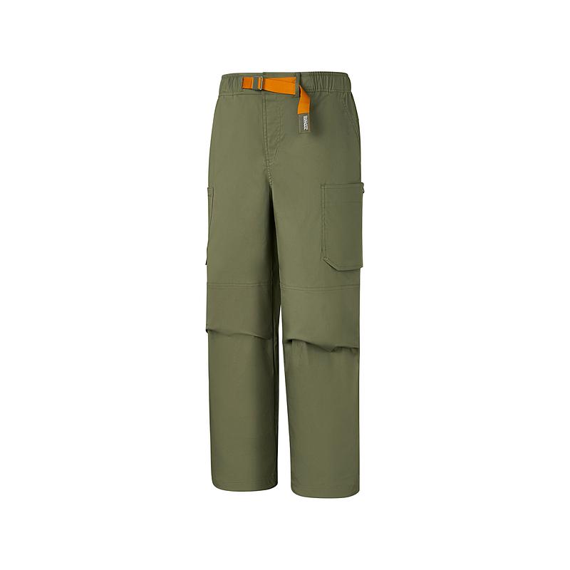 Skechers Knitted Long Pants Durable Casual Pocket Mid Waist Loose Knitted Sports Pants Men bottoms Ivory-Green P225M053-0050 M