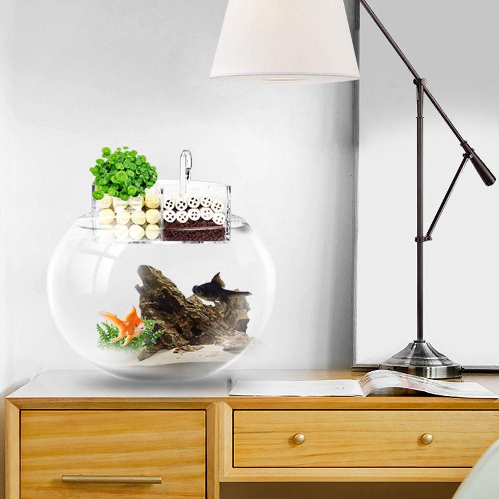 3-in-1 External Filter Box High Transparency Water Circulation Aquarium Water Purifier Hanging Type Edge Hole Aquarium Box