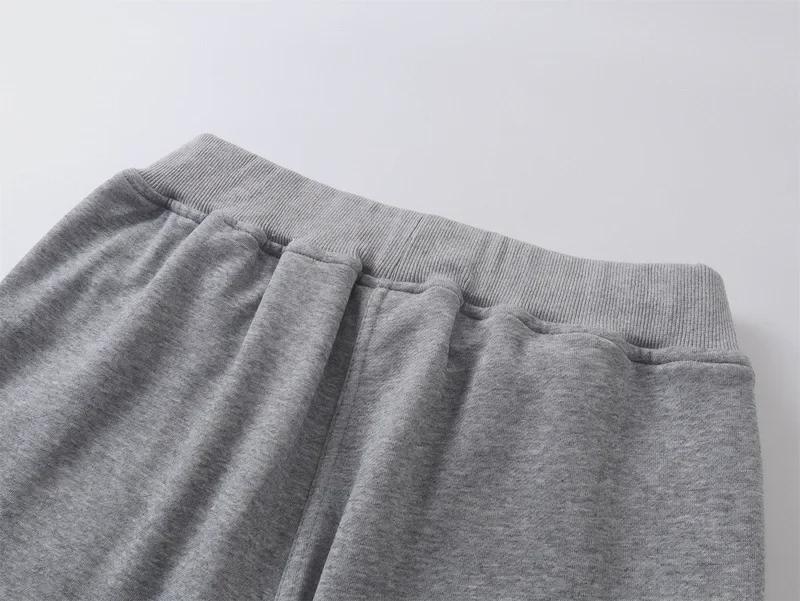 Unisex Solid Color Functional Casual Sweatpants