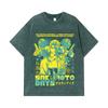 275 GSM Washed T-shirts 100% Cotton Sakamoto Days V6 Taro Print Unisex Heavy Cotton T Shirt