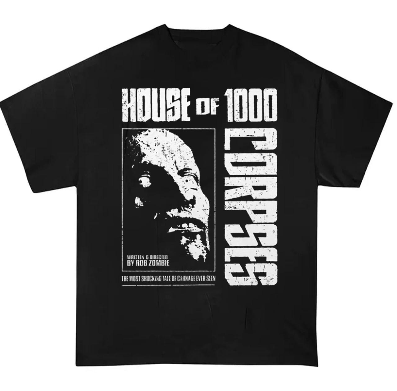 NEW! House of 1000 Horror Graphic Movie Fan T-Shir Gift Halloween XL