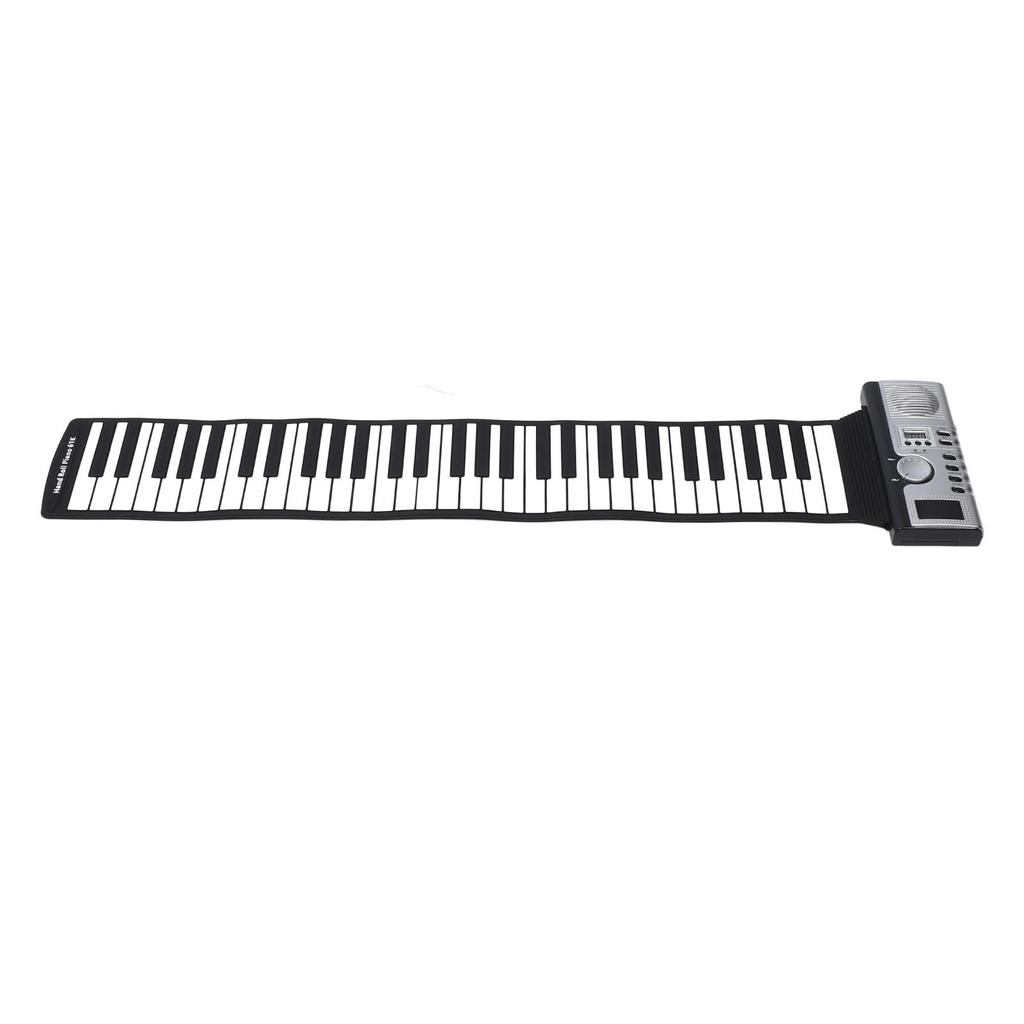 61 Key Roll Up Piano Keyboard Portable Silicone Electronic Piano Keyboard with Built in Speaker for