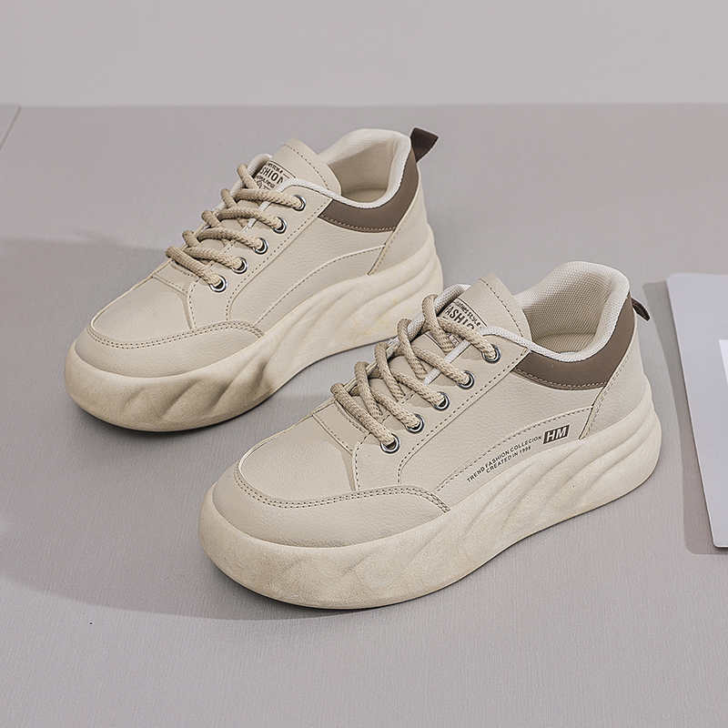 PU Leather Demi-season Long Black Boots High Women's Shoes Bots Sneakers Sports Funny Advanced Sports-et-leisure Wide Foot