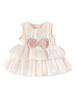 Sommer Baby Ärmelloses Prinzessinnenkleid & Strampler Kombi