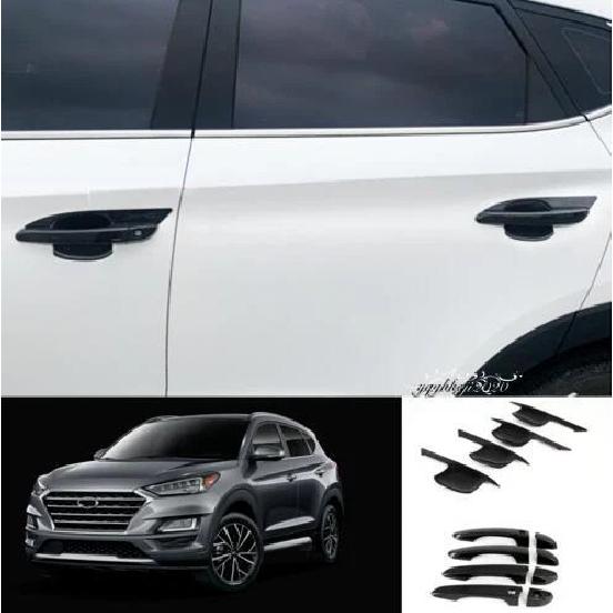 For Hyundai Tucson 2016- Carbon Fiber ABS Car Door Handle & Bowl Cover Trim