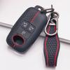 Silicone Key Fob Cover for Toyota Raize Tanto Rex Ativa Daihatsu Rocky Tanto Subaru Rex with Keychain Honeycomb Texture Shockproof Key Fob Protector