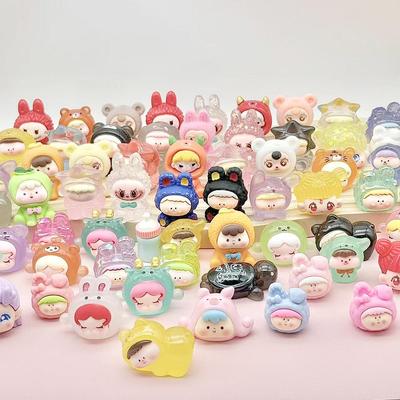 Figuritas de Resina de Dibujos Animados 3D: Accesorios y Colgantes para Llaveros DIY para Estudiantes