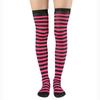 Halloween & Christmas Striped Thigh-High Cosplay Socks: Women's Slimming Over-the-Knee Stockings