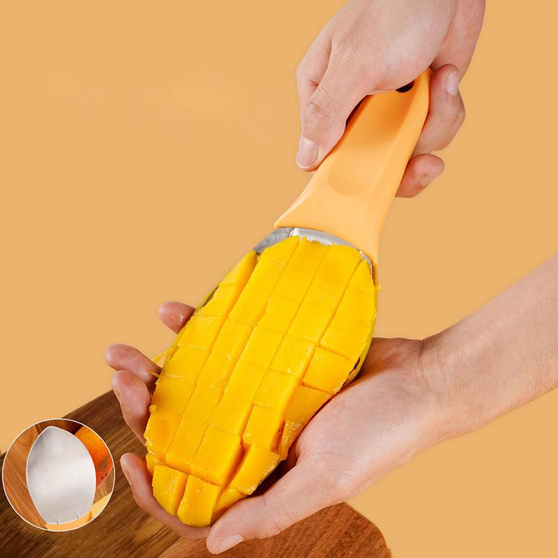 Mango Knife Cutting Granule Tool Multi-Function Peeling Mango Peeling Separator Peeling Knife Mango Digging Spoon Gadget