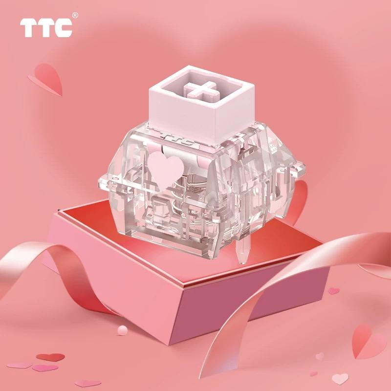 

TTC Love Magneto Switch Pink RGB King of Magnetic Linear for Magnetic Mechanical Keyboard 35g 100/3.4m Custom E-sport Gaming Kit 10 PCS