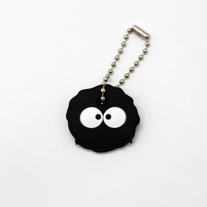 New Cartoon Soft Silicone Protective Key Case Cover for Key Control Dust Cover Holder Women Cute Small Key Chain Pendant Keyring