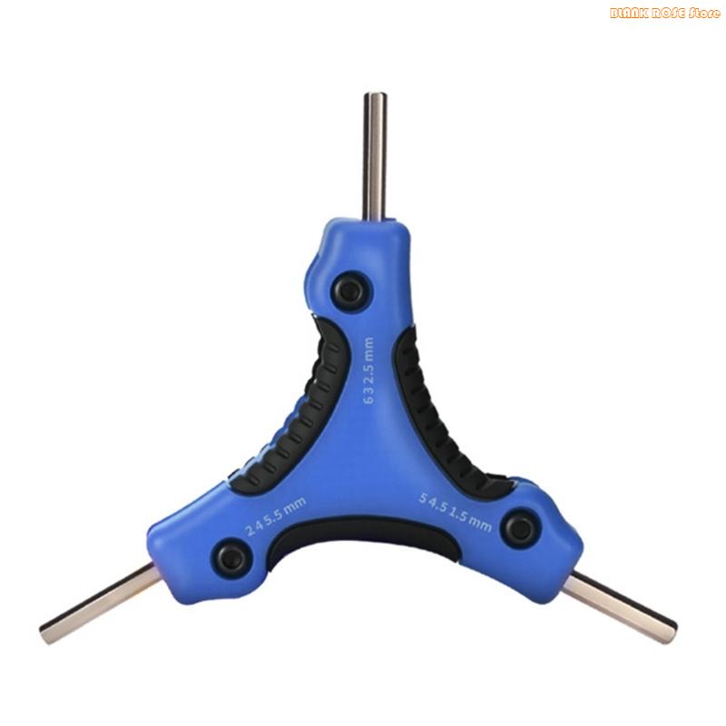 

K1AE Многофункциональный инструмент Тройная головка Компактный дизайн Сверхпрочная Углеродистая сталь