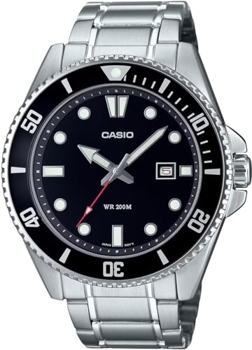 

Casio Стандартные аналоговые спортивные часы, водонепроницаемость 20 АТМ, мужские, MDV-107D-1A1V, черный безель, металлический браслет, модель для зарубежного рынка [параллельный импорт]