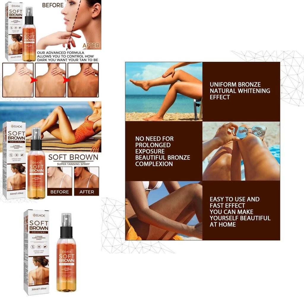 Eelhoe Sun-kissed Tanning Spray For Natural Bronzed Glow Perfect For Summer Beach Days