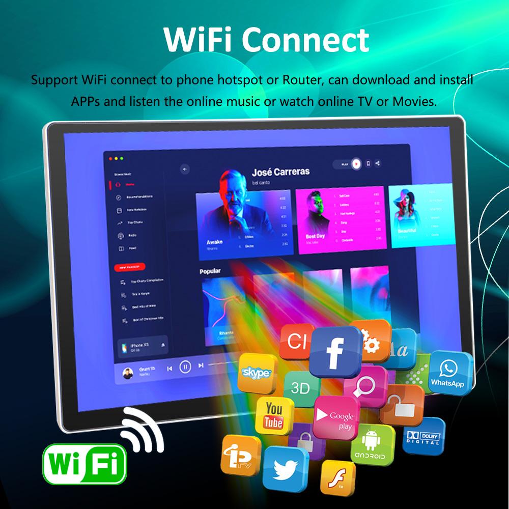 13" Inch 2 Din Car Android Radio Stereo Video Player GPS 2din Universal CarPlay Auto Multimedia Stereo 2 DIN For Style